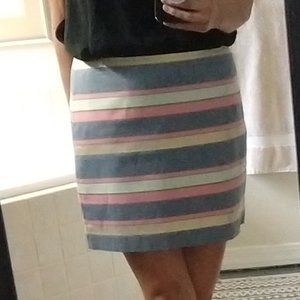 Gap - Casual Multi-Colored Striped Mini Skirt